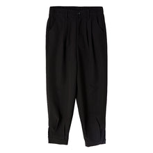 Load image into Gallery viewer, Sicilian men&#39;s autumn youth black casual pants men&#39;s Korean version of the trend of nine-point loose straight leggings pants
