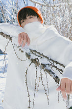 Load image into Gallery viewer, Sicilian men&#39;s trendy loose top men&#39;s autumn knit stitching and velvet high-neck hooded sweater men
