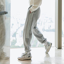 Load image into Gallery viewer, Sicilian Men&#39;s Gray Sweatpants Loose Casual Bunch Pants Design Sense Stitching Sports Style Youth Pants Men
