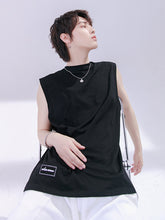Load image into Gallery viewer, Sicilian men&#39;s sleeveless vest men&#39;s summer thin casual round neck t-shirt men&#39;s ins trend loose top
