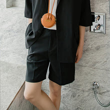 Load image into Gallery viewer, Sicilian men&#39;s summer five-point pants casual pants male Korean version of the trend loose men&#39;s black suit shorts
