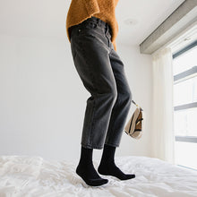 Load image into Gallery viewer, Sicilian men&#39;s loose straight-leg casual young men Korean style trendy men&#39;s nine-point dark gray jeans
