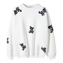 Load image into Gallery viewer, Sicilian men&#39;s round neck white shirt reflective bear loose trend casual pullover sweater men
