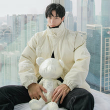 Load image into Gallery viewer, Sicilian Men&#39;s Winter New Stand Collar Cotton Flocking Biscuit Bear Cotton Jacket Korean Leather Jacket Loose Men&#39;s Jacket 4522407820110 4522407820111 4522407820108 4522407820109
