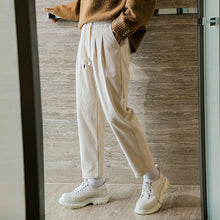 Load image into Gallery viewer, Sicilian men&#39;s winter new casual pants trend loose corduroy straight-leg pants pure color versatile men&#39;s trousers
