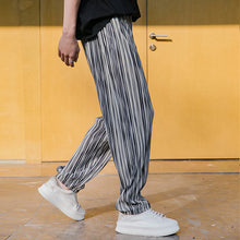 Load image into Gallery viewer, Sicilian men&#39;s striped pants 2021 new spring casual pants male Korean version of the trend loose wild wide-leg pants
