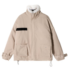 Load image into Gallery viewer, 【Spot quick delivery】Casual mink-like stand-up collar cotton winter men&#39;s loose thick coat men&#39;s Korean version
