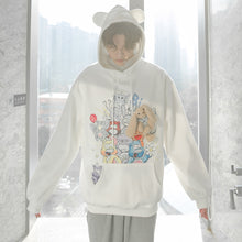 Load image into Gallery viewer, Sicilian men&#39;s three-dimensional rabbit doll men&#39;s autumn jacket cute cartoon print rabbit ears hooded sweater
