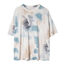 Load image into Gallery viewer, Sicilian men&#39;s summer Korean short-sleeved men&#39;s tide brand trend loose five-point sleeve men&#39;s half-sleeved tie-dye t-shirt
