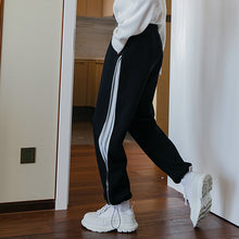 Load image into Gallery viewer, Sicilian Men&#39;s Winter New Men&#39;s Casual Pants Contrast Color Slit Knitted Feet Korean Fashion Trendy Handsome Loose Pants
