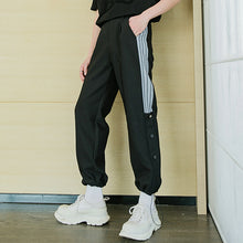 Load image into Gallery viewer, Sicilian men&#39;s spring and autumn style splicing sports pants men&#39;s Korean version of the trend of all-match drawstring buckle pants
