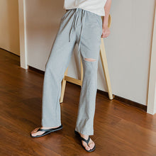 Load image into Gallery viewer, Sicilian men&#39;s summer thin sports casual pants men&#39;s Korean wide-leg mopping pants men&#39;s ripped trousers
