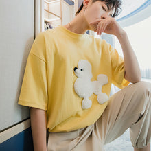 Load image into Gallery viewer, Sicilian men&#39;s summer Harajuku style short-sleeved men&#39;s tide brand trend loose boys white tide brand design t-shirt
