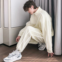 Load image into Gallery viewer, 【Take a 40% off straight down】Handsome jacket jacket reflective stripe sweatpants men&#39;s casual suit two-piece suit
