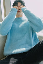 Load image into Gallery viewer, Sicilian men&#39;s winter new mohair round neck sweater men&#39;s Korean version of the trend of casual all-match pullover sweater
