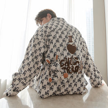 Load image into Gallery viewer, Sicilian men&#39;s assembly bag flocking jacket letter printing jacket jacket men&#39;s tide autumn Korean version
