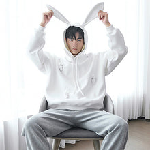 Load image into Gallery viewer, Sicilian men&#39;s autumn new lazy style long-sleeved cute rabbit ears casual loose student sweater hooded
