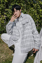 Load image into Gallery viewer, Sicilian men&#39;s spring and autumn style small fragrance style shirt men&#39;s long-sleeved casual Korean version of the trend loose shirt jacket
