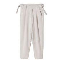 Load image into Gallery viewer, Sicilian men&#39;s spring casual pants male Korean white suit pants loose straight nine-point men&#39;s trousers
