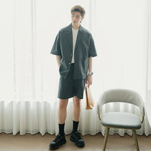 Load image into Gallery viewer, Sicilian men&#39;s summer thin short-sleeved suit jacket shorts two-piece men&#39;s Korean suit suit men
