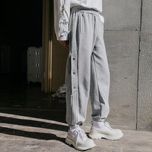 Load image into Gallery viewer, Sicilian Men&#39;s 2021 New Striped Casual Pants Men&#39;s Spring Youth Loose Foot Sports Buttoned Pants 4752123127176
