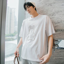 Load image into Gallery viewer, Sicilian men&#39;s cartoon short-sleeved t-shirt men&#39;s round neck 2021 new summer cartoon super fire ins white compassionate shirt
