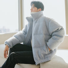 Load image into Gallery viewer, Sicilian men&#39;s winter new style stand-up collar cotton-padded jacket Korean trend loose handsome young people thick warm jacket
