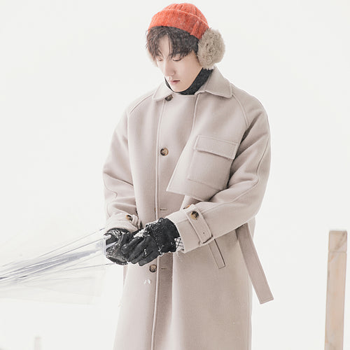 Sicilian men's clothing fast delivery ~ woolen coat thick coat men's autumn and winter models