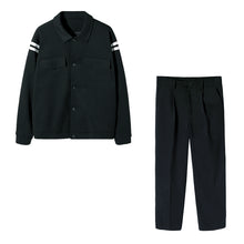 Load image into Gallery viewer, Sicilian men&#39;s fashion and handsome hit color baseball uniform jacket Japanese sports suit casual pants trend two-piece suit

