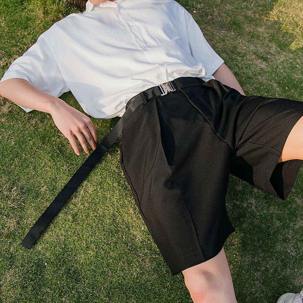 Sicilian men's summer thin five-point pants men's Korean version of the trend loose men's casual suit shorts for outer wear
