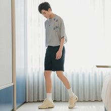 Load image into Gallery viewer, Sicilian men&#39;s summer half-sleeved men&#39;s tide brand trend loose men&#39;s design embroidery white short-sleeved t-shirt
