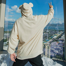 Load image into Gallery viewer, Sicilian men&#39;s Korean style design cute blouse men&#39;s loose bear hooded sweater men&#39;s trend
