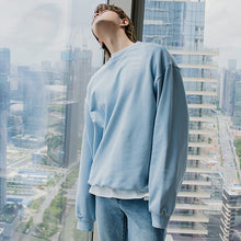 Load image into Gallery viewer, Sicilian Men&#39;s Spring Thin Korean Tops Men&#39;s Loose Long Sleeve Printed White Round Neck Sweater Men&#39;s All-match
