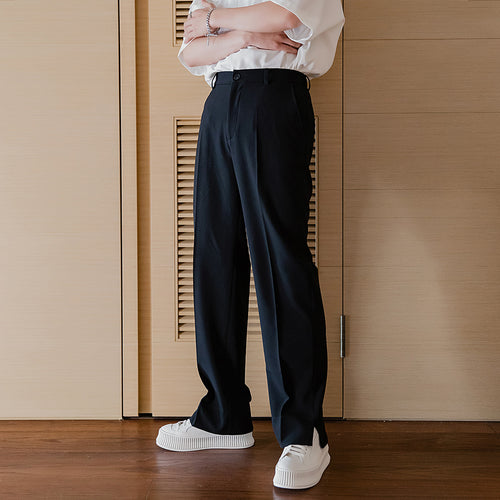 Sicilian men's summer casual pants men's Korean style trendy men's trousers loose straight drape mopping pants