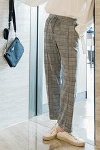 Load image into Gallery viewer, Sicilian men&#39;s autumn pants men&#39;s Korean version of the trend drape plaid trousers casual loose straight-leg suit pants
