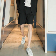 Load image into Gallery viewer, Sicilian men&#39;s British style casual pants men&#39;s Korean style trendy suit shorts men&#39;s loose five-point pants

