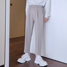 Load image into Gallery viewer, Sicilian men&#39;s black suit pants men&#39;s straight loose autumn and spring drape pants men&#39;s casual pants youth trousers 4627347295274 4627347295275 4627347295277 4627347295276
