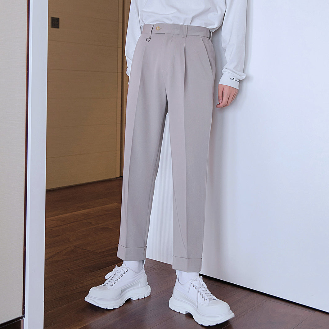 Sicilian men's black suit pants men's straight loose autumn and spring drape pants men's casual pants youth trousers 4627347295274 4627347295275 4627347295277 4627347295276