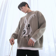 Load image into Gallery viewer, Sicilian men&#39;s tassel jacquard pullover men&#39;s sweater spring and autumn design loose casual sweater jacket

