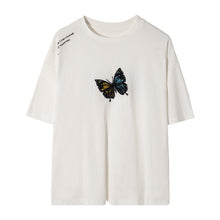 Load image into Gallery viewer, 【Limited Time Special】Summer white short-sleeved men&#39;s tide brand trend men&#39;s half-sleeved loose five-point sleeve embroidered t-shirt
