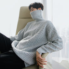 Load image into Gallery viewer, Sicilian men&#39;s winter new thick turtleneck sweater twist color Korean trend handsome men&#39;s sweater
