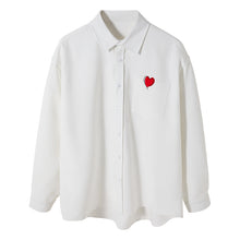 Load image into Gallery viewer, Sicilian Men&#39;s 2021 New Casual Shirt Men&#39;s Long Sleeve Spring and Autumn Loose Shirt Letter Embroidered Slit Top
