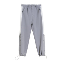 Load image into Gallery viewer, Sicilian men&#39;s spring and autumn style splicing sports pants men&#39;s Korean version of the trend of all-match drawstring buckle pants
