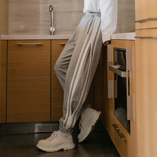 Load image into Gallery viewer, Sicilian men&#39;s spring new youth beam pants striped stitching casual pants trend loose wild trousers
