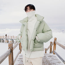 Load image into Gallery viewer, 【Spot quick delivery】Men&#39;s thick short bread clothes Korean style trendy brand loose casual jacket men&#39;s winter
