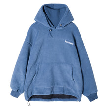 Load image into Gallery viewer, 【Spot quick delivery】Fast delivery ~ plus fleece knitted tops men fake two hooded sweaters

