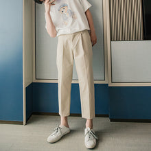 Load image into Gallery viewer, Sicilian men&#39;s summer straight casual pants men&#39;s Korean version of the trend of men&#39;s trousers loose nine-point suit pants
