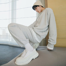 Load image into Gallery viewer, Sicilian men&#39;s spring new style trousers with feet, men&#39;s hooded letters long-sleeved sweater loose trend two-piece
