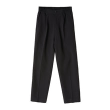 Load image into Gallery viewer, Sicilian men&#39;s loose straight-leg casual pants men&#39;s wild trend men&#39;s nine-point suit pants drape trousers
