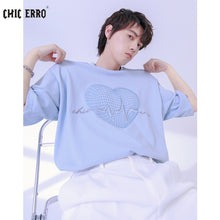 Load image into Gallery viewer, Sicilian men&#39;s short-sleeved t-shirt men&#39;s 2021 new summer loose men&#39;s love printing casual t-shirt 4783763734116 4783763734120 4783763734118 4783763734122

